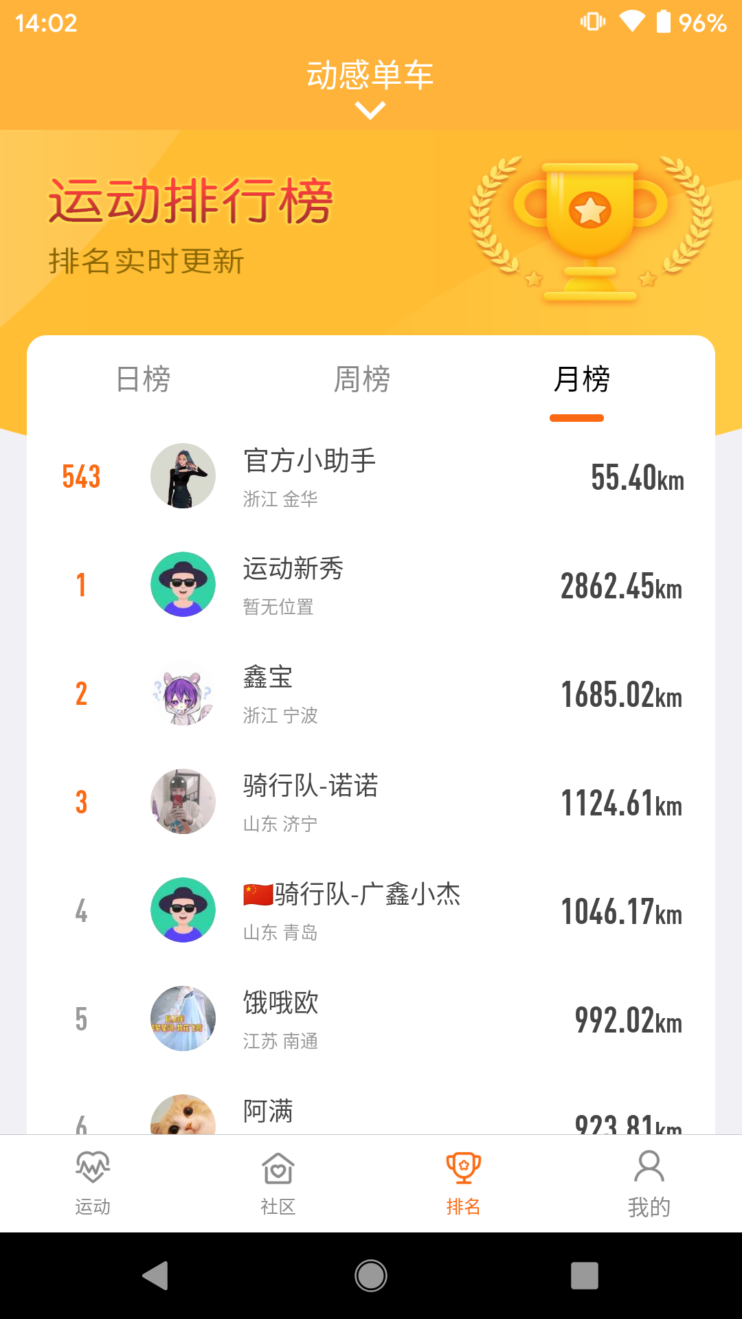 动骑软件封面
