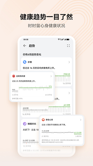 华为运动健康计步器软件封面