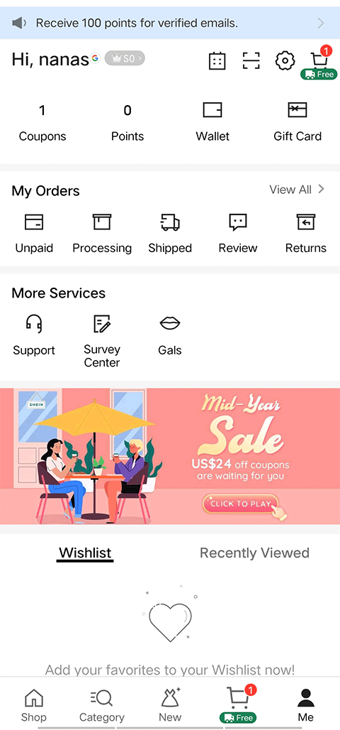 SHEIN跨境电商平台app软件封面