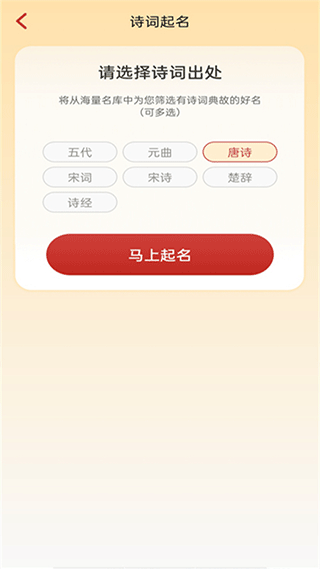 诗词起名app软件封面