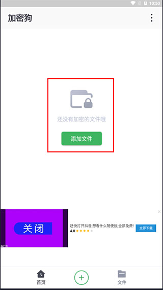 应用首页文件加密