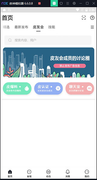 皮友会界面截图