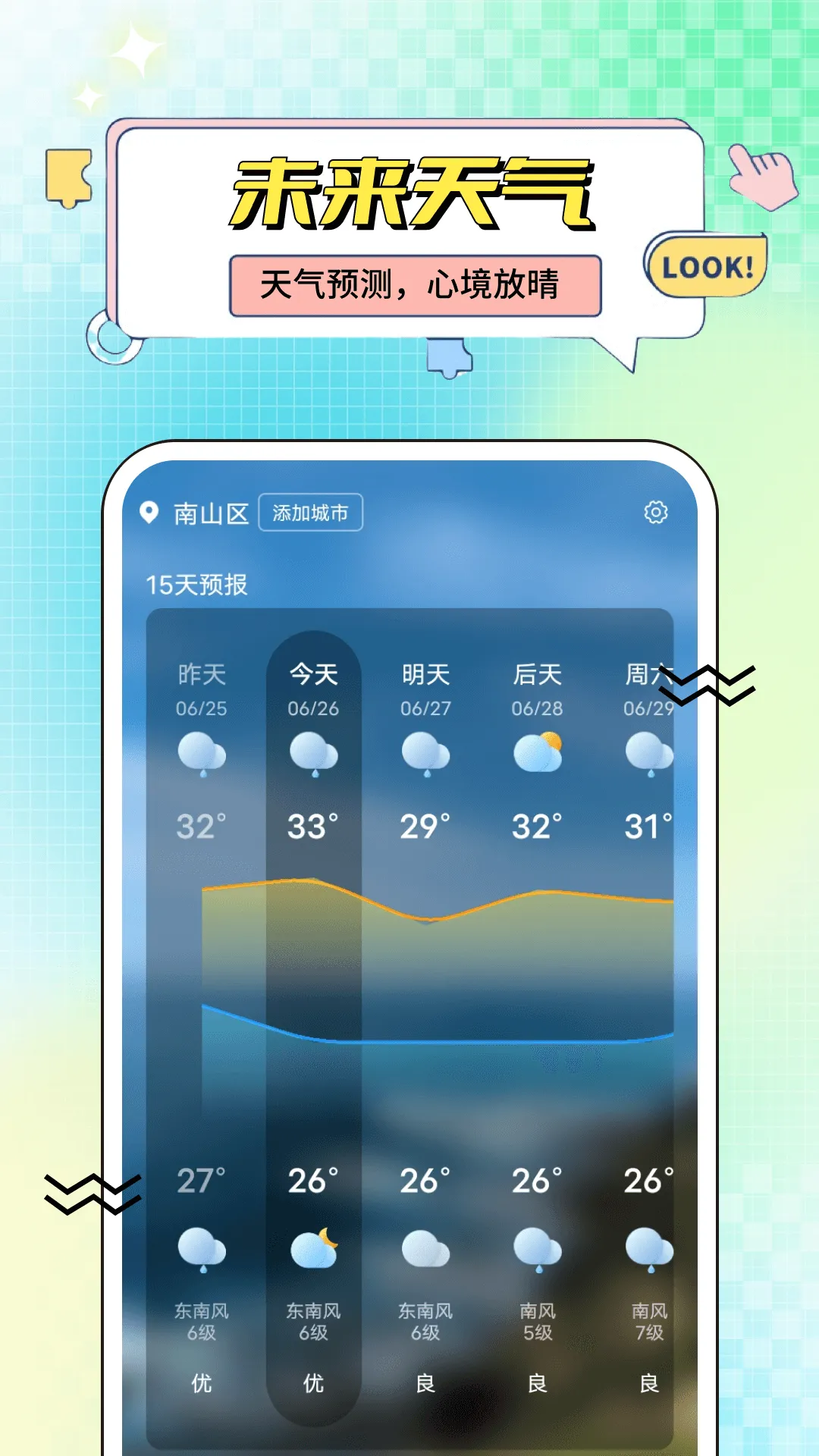 三叶草天气软件封面