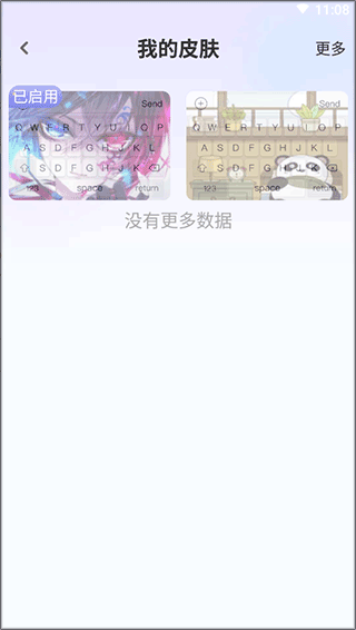 我的皮肤界面