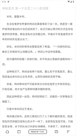 小说阅读页面
