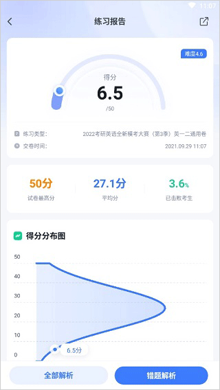 点击错题解析