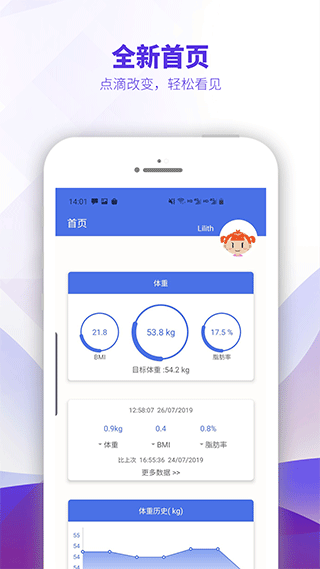 OntoFit智能体脂秤app软件封面