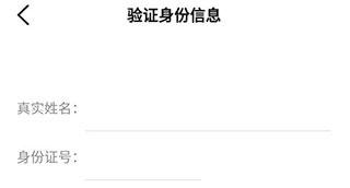 身份信息填写