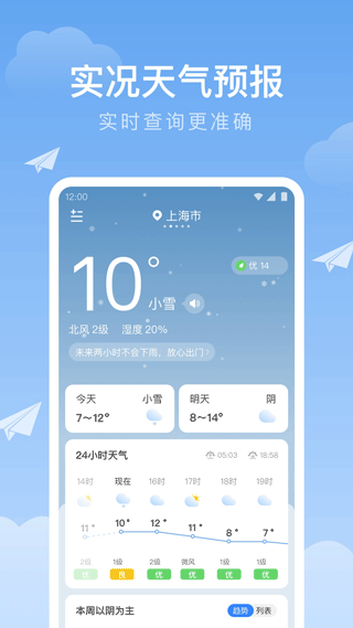 时雨天气app软件封面