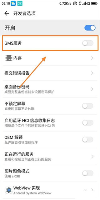 开发者选项