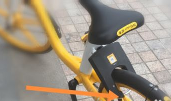 自行车关锁示意图