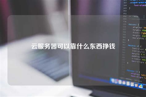 卖云服务器靠什么挣钱