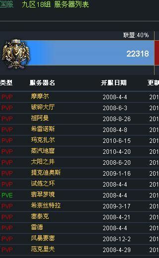魔兽一命服务器是什么版本