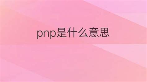 pnp是什么意思