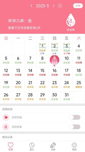 排卵期安全期日历软件封面