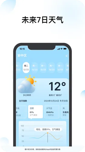 查查天气软件封面