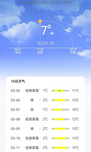四季天气软件封面