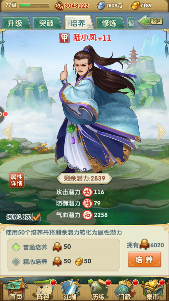 大掌门2小凤搭配什么武功
