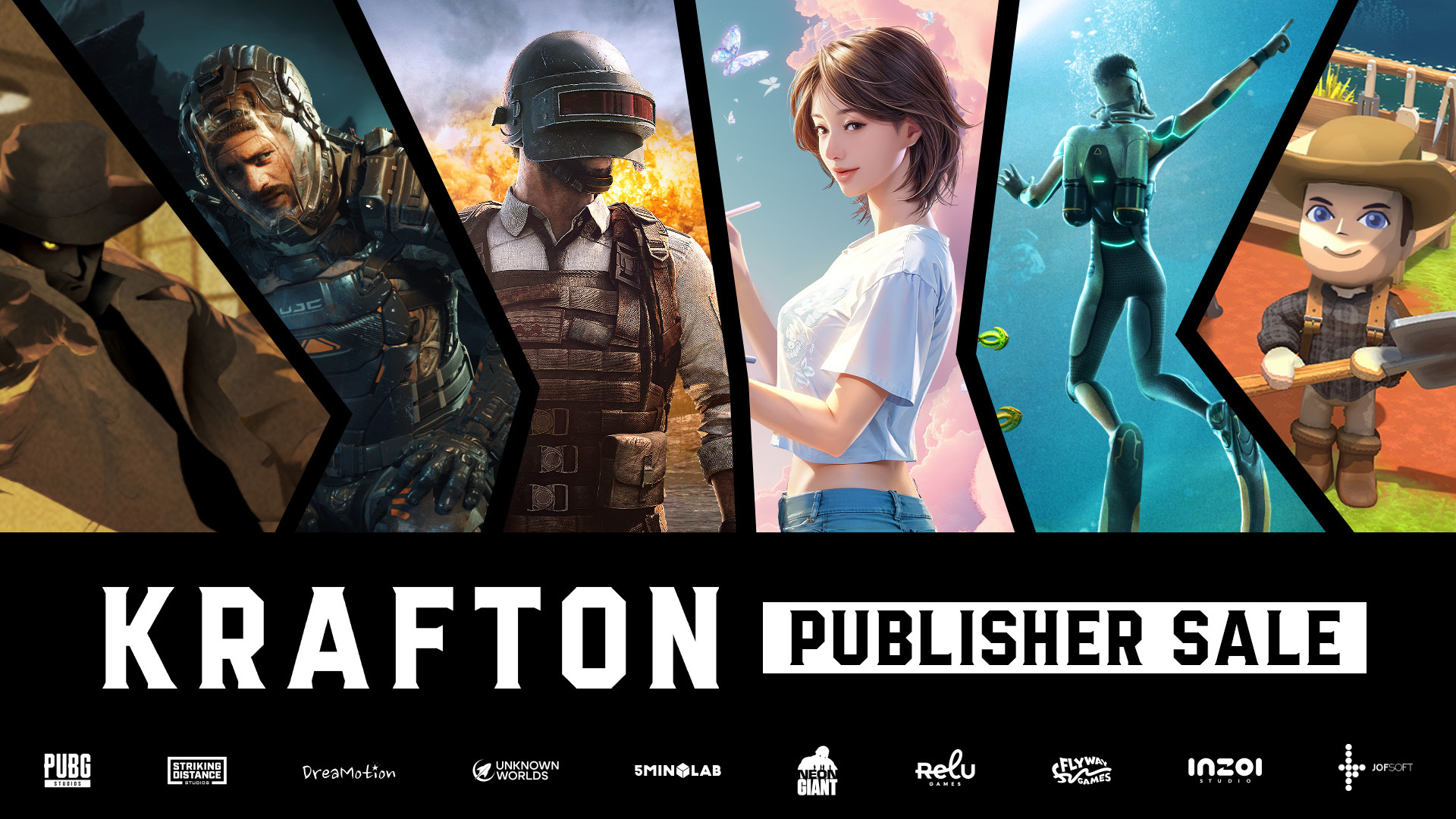 KRAFTON首次参与Steam发行商特卖多款游戏作品限时优惠