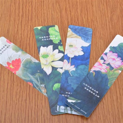 荷花书签制作简单漂亮图片_荷花书签制作简单漂亮图片小学生