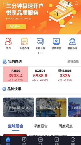 宝城期货掌易软件封面