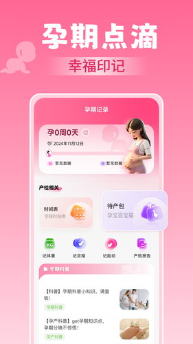 孕期记录指南第1张手机截图